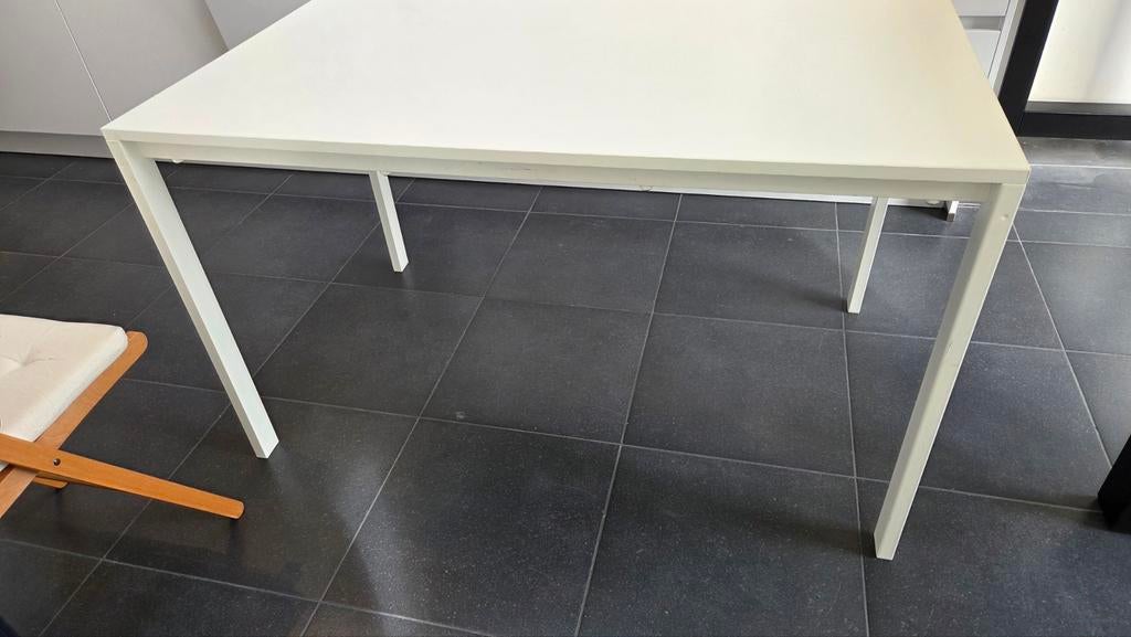 Eettafel 125x75 wit, Huis en Inrichting, Tafels | Eettafels, Ophalen