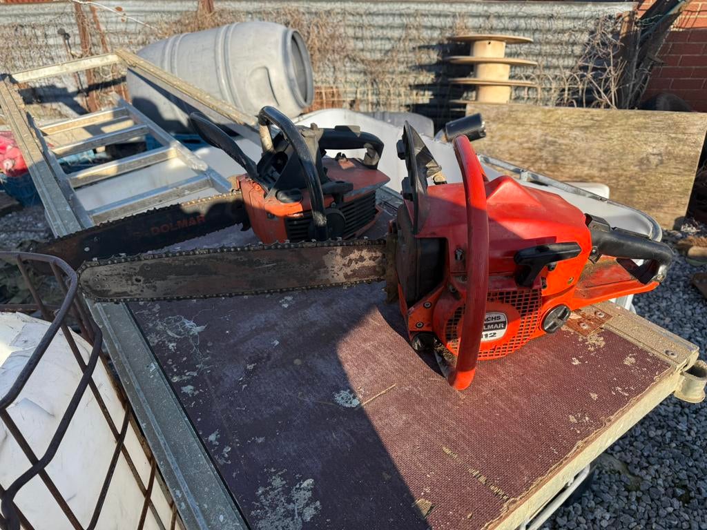 2 tronçonneuse dolmar., Jardin & Terrasse, Enlèvement, Comme neuf