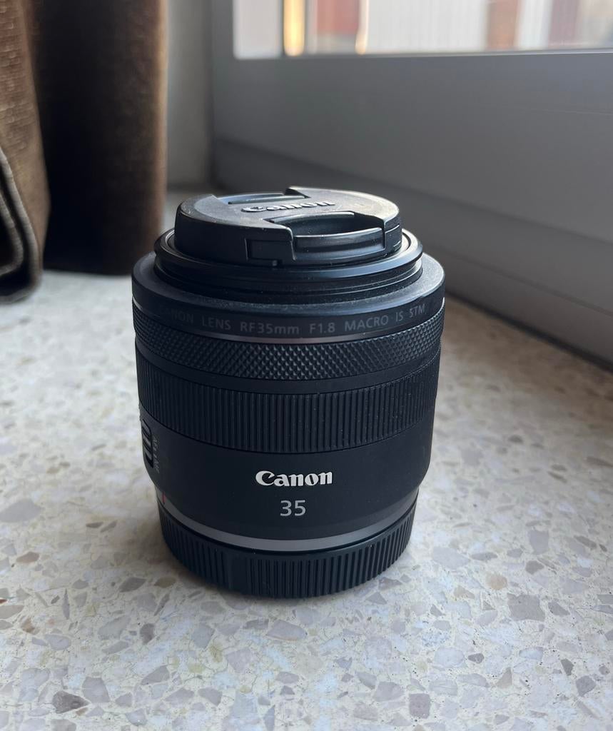 Canon lens RF 35mm F1.8 IS Macro STM, Ophalen, Zo goed als nieuw, Macrolens