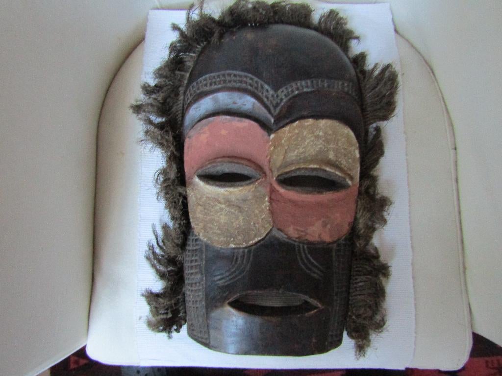 Véritable masque tribal de cérémonie, Chokwe, Antiquités & Art, Art | Art non-occidental, Enlèvement ou Envoi