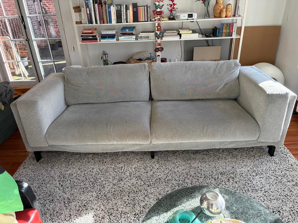 Ikea grijze 3-zit zetel, Huis en Inrichting, Zetels | Zetels, Ophalen, Gebruikt, Driepersoons, 75 tot 100 cm