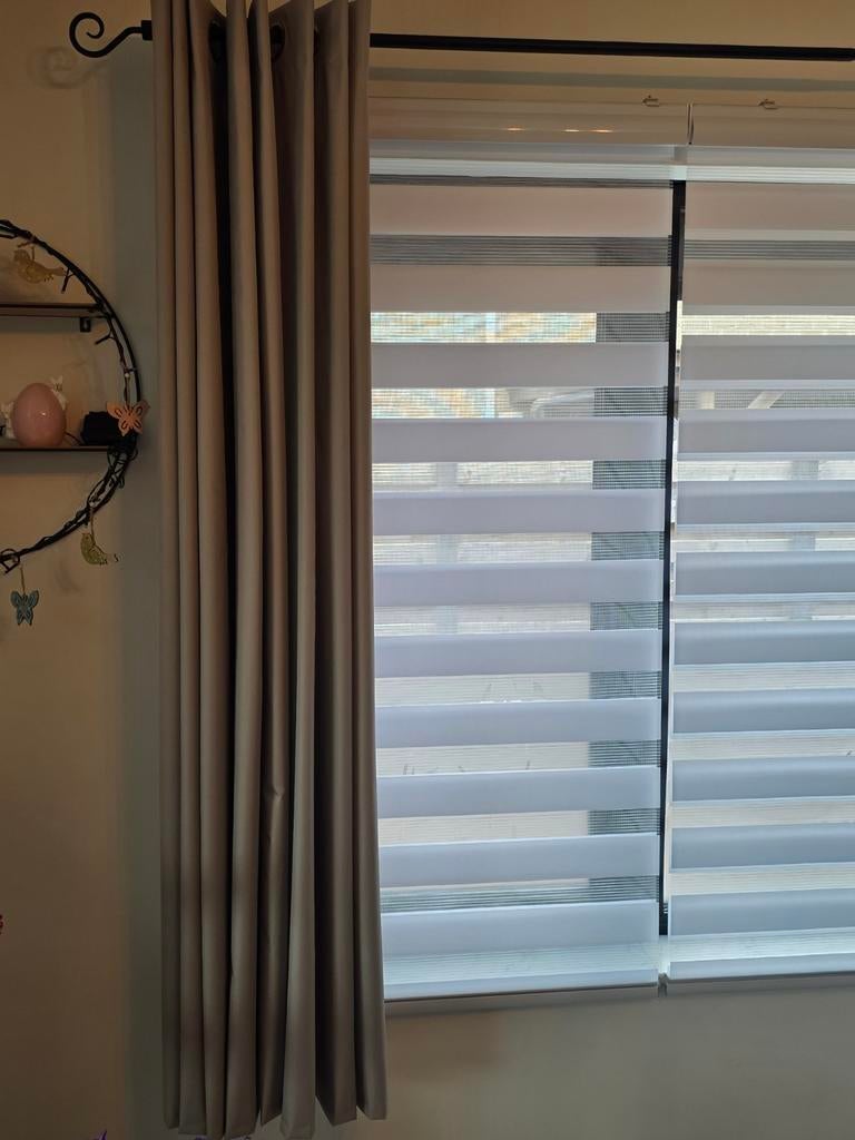 Overgordijnen Beige, Huis en Inrichting, Stoffering | Gordijnen en Lamellen, Ophalen, Beige