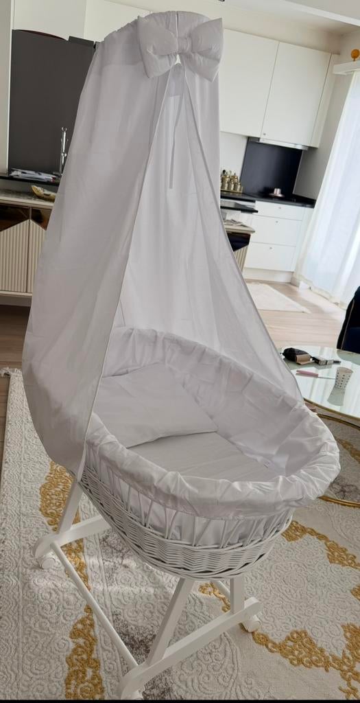 Wit ,vanaf +0 tot 6 maanden, Kinderen en Baby's, Babywiegjes en Ledikanten, Ophalen, Zo goed als nieuw, Wieg