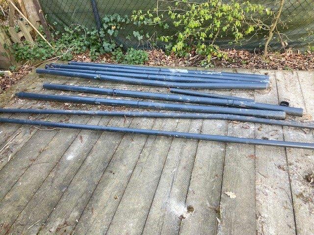 hekwerk staanders/liggers, Tuin en Terras, Ophalen, Gebruikt, IJzer, Tuinhek