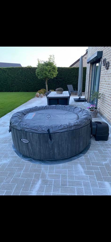 Intex pure spa greywood de luxe bubble massage jacuzzi, Tuin en Terras, Ophalen, Zo goed als nieuw