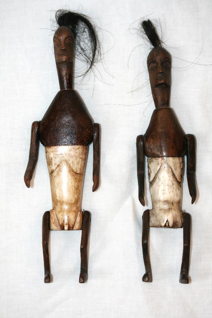 Lombok - Indonesië 2 beeldjes, Ophalen of Verzenden, Gebruikt, Mens