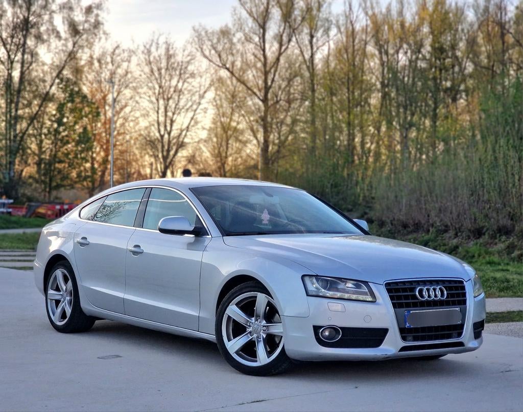 Audi A5 2.0 TFSI (2010) – Automaat – 180PK SPORTBACK BENZINE, Auto's, Audi, Euro 5, Bluetooth, Zwart, Leder