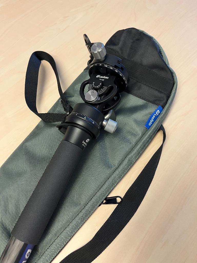 Leofoto MONOPOD MP-284C + VH-20 balhoofd NIEUW, Ophalen, Eenpoot, Nieuw, 150 tot 175 cm