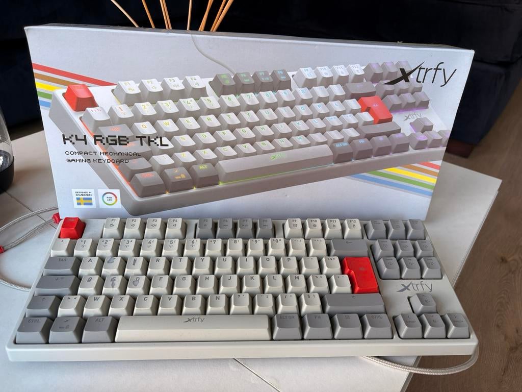 Clavier Gaming Xtrfy K4 RGB TKL, Informatique & Logiciels, Enlèvement, Comme neuf