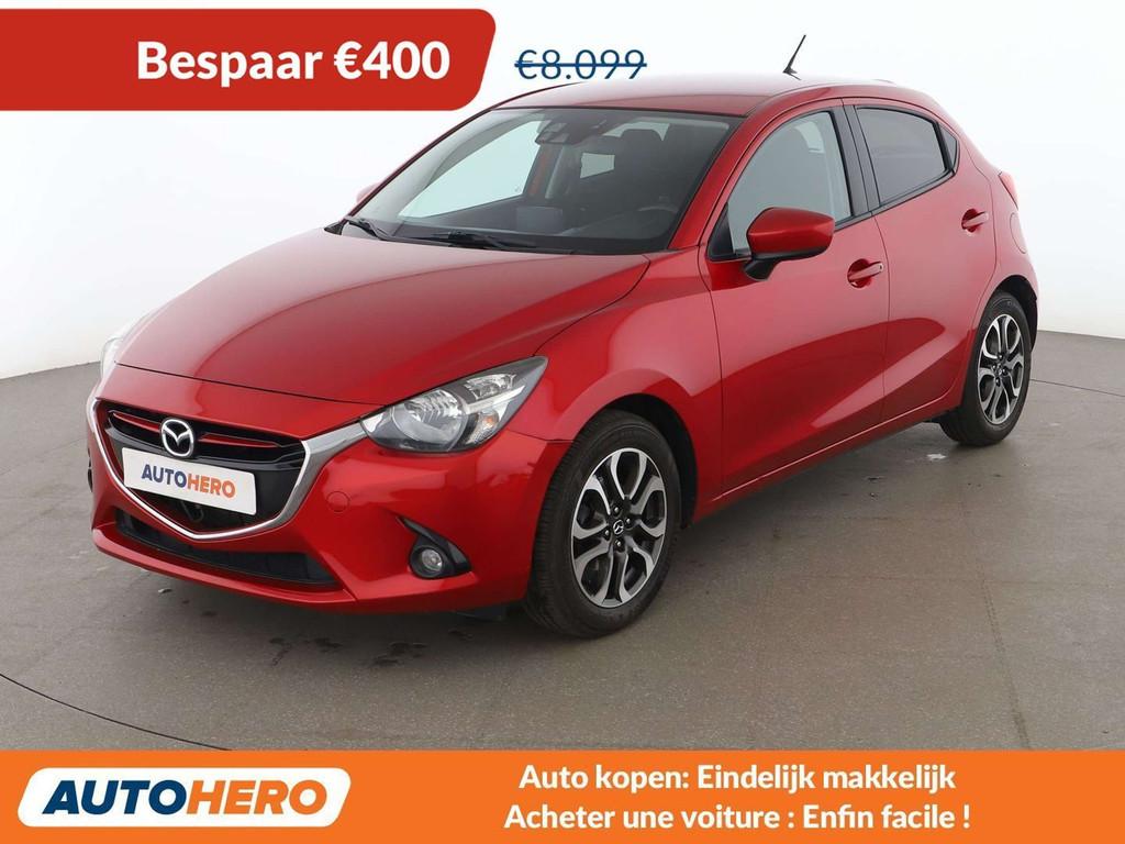 Mazda 2 1.5 Diesel Exclusive-Line (bj 2016), Auto's, Mazda, Voorwielaandrijving, Gebruikt, Zwart, 5 deurs