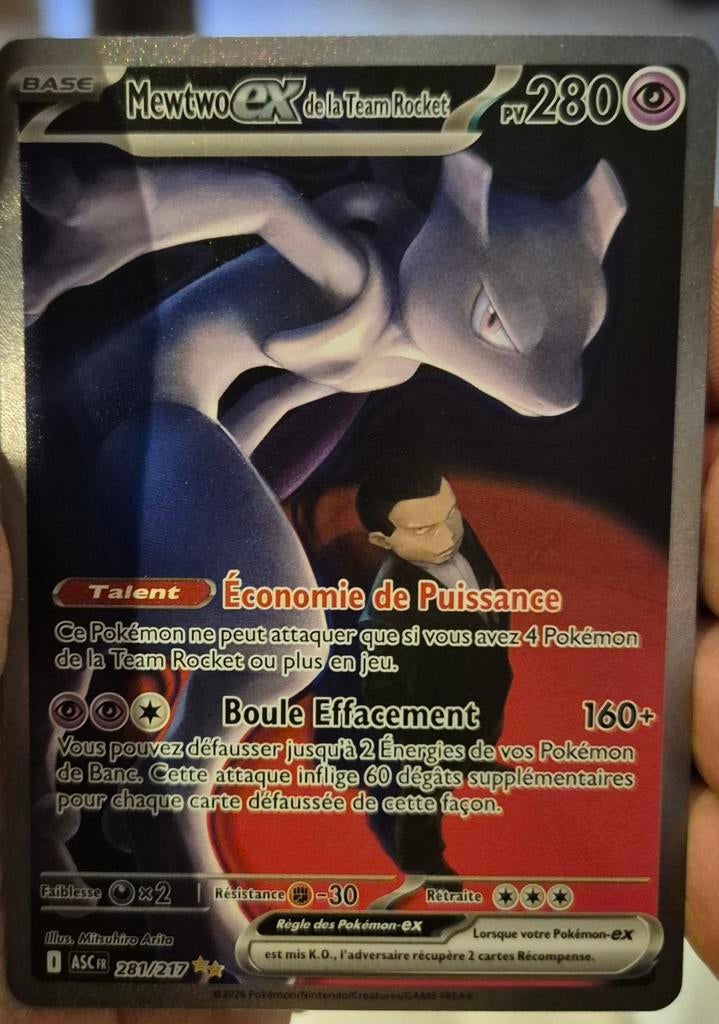 Carte pokemon mewtwo, Ophalen