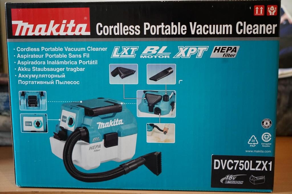 Aspirateur chantier sans fil, Enlèvement