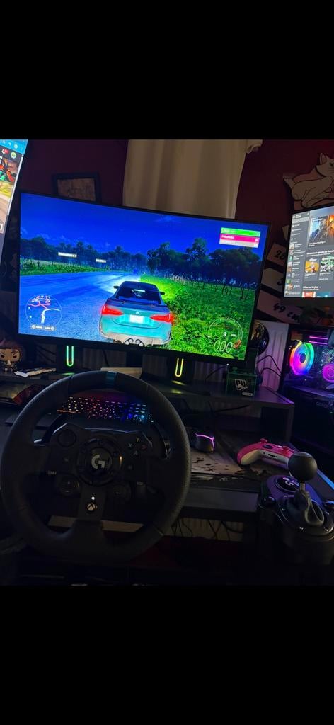 Volant logitech g923 avex pedalier et levier de vitesse, Consoles de jeu & Jeux vidéo, Enlèvement, Comme neuf