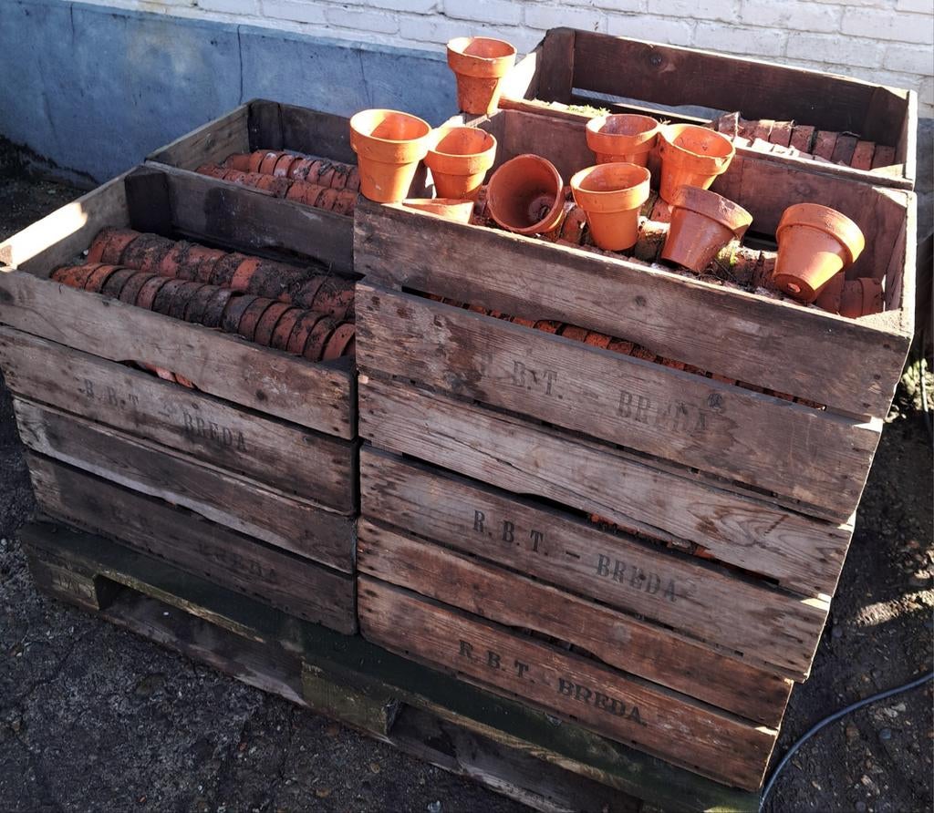 Potten potjes oude stenen potjes decoratie, Ophalen