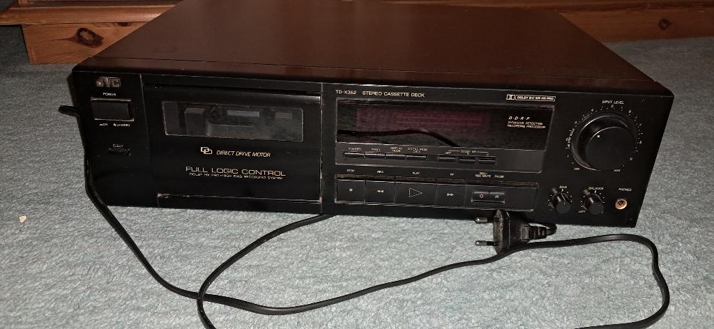 JVC TD-X352 cassettespeler, TV, Hi-fi & Vidéo, Decks cassettes, Envoi, Simple, JVC
