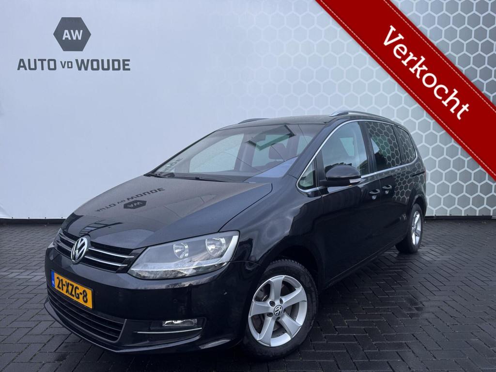 Volkswagen Sharan 2.0 TDI Highline 7p. pano DSG Trekhaak, Autos, Volkswagen, Achat, Entreprise, 7 places, Noir