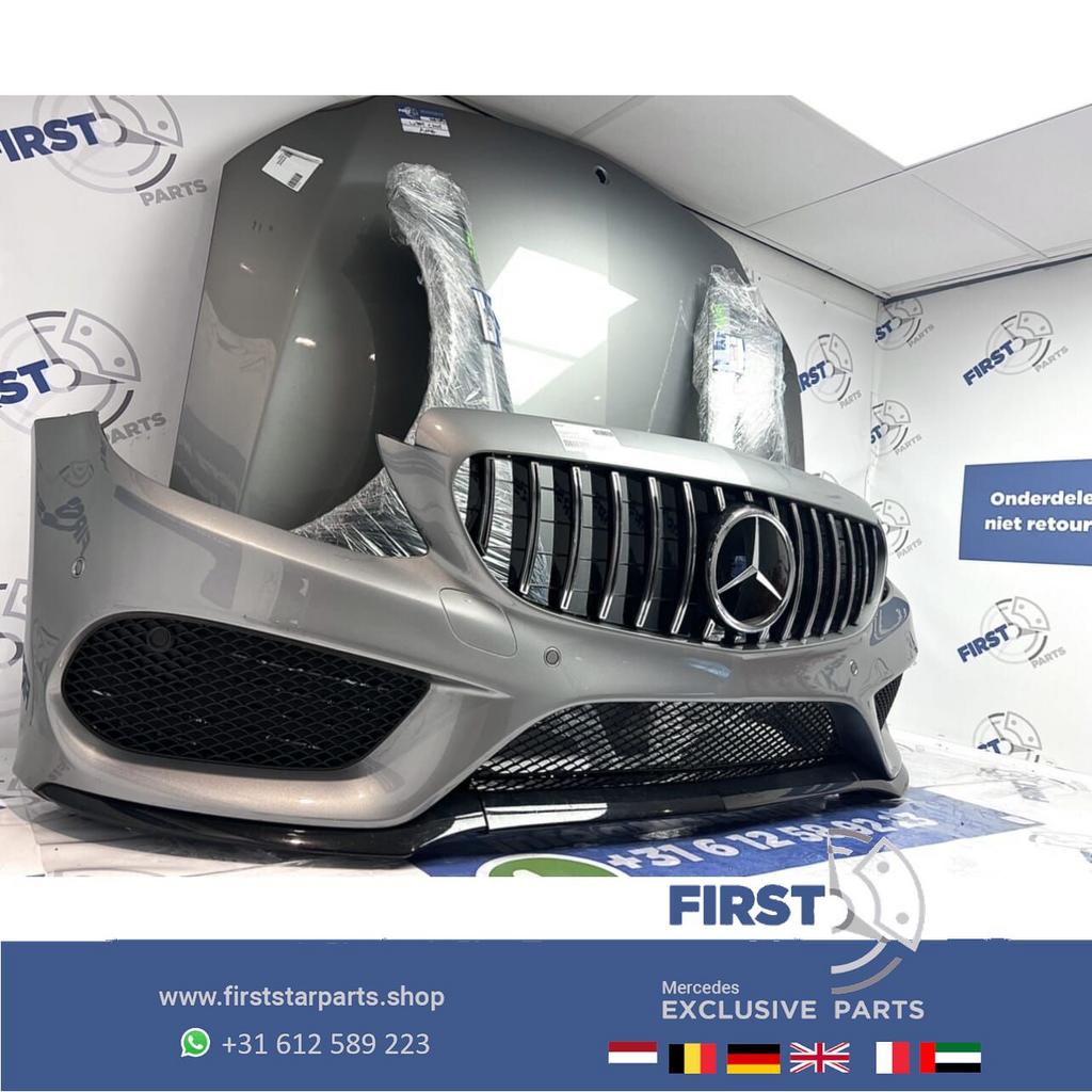 W205 C43 AMG VOORKOP DONKER GRIJS Mercedes C Klasse ORIGINEE, Auto-onderdelen, Gebruikt, -, Voor, Ophalen of Verzenden