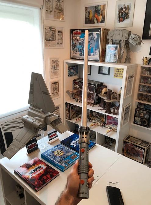 Sabre laser dark maul star wars master replica, Collections, Enlèvement ou Envoi, Utilisé