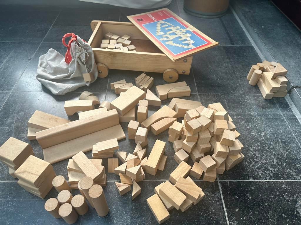 Montessori houten blokken set, Kinderen en Baby's, Ophalen, Zo goed als nieuw