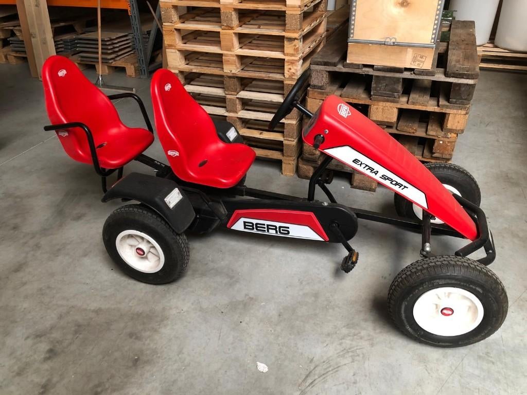 Go-cart / Skelter, merk Berg extra sport + duostoel, Kinderen en Baby's, Speelgoed | Buiten | Skelters, Ophalen, Zo goed als nieuw