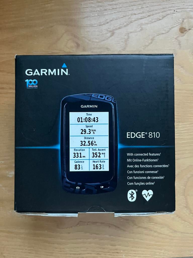 Garmin edge 810 + hartslagmeter + opzetstuk, Fietsen en Brommers, Ophalen of Verzenden, Zo goed als nieuw