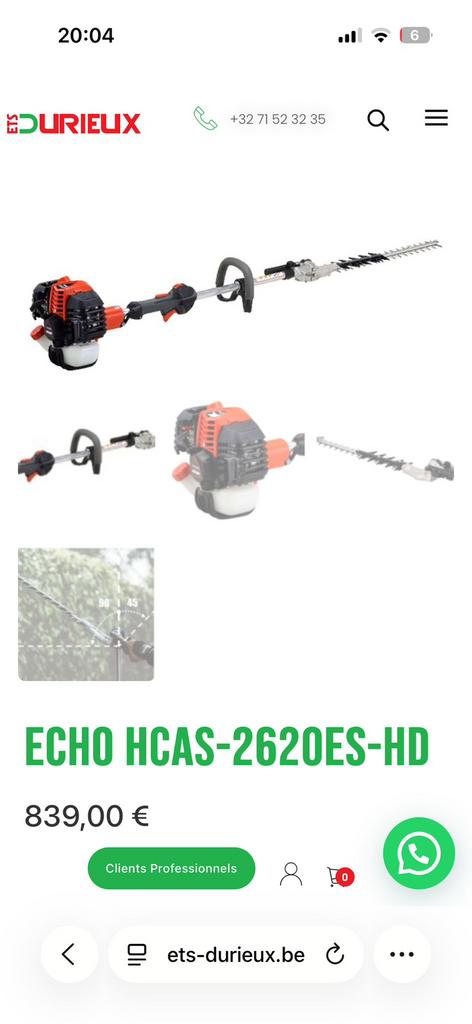 Stokhaagschaar echo hcas 2620es hd nieuw, Tuin en Terras, Ophalen, Nieuw