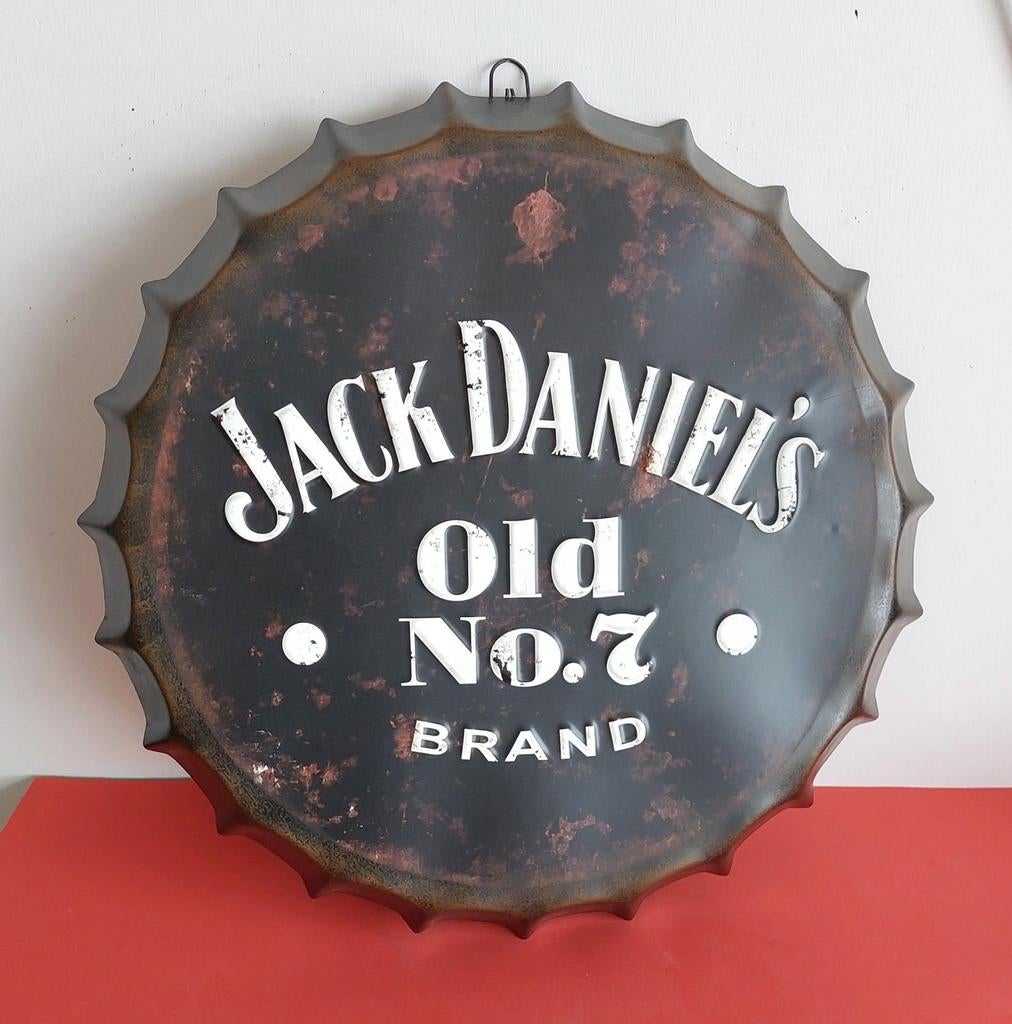 Jack Daniel's métal emboutie capsule, Enlèvement ou Envoi, Comme neuf, Panneau publicitaire