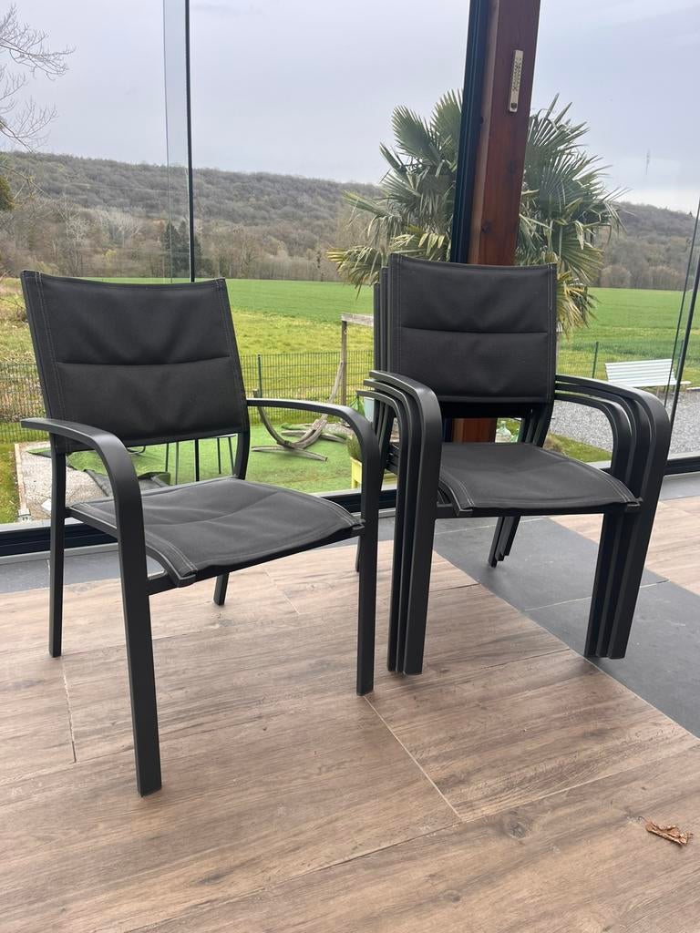 Chaise de jardin alu et tissu, Jardin & Terrasse, Enlèvement, Comme neuf, Aluminium, Chaise