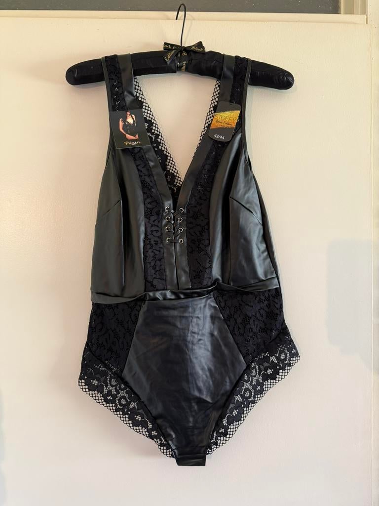 Kinky Fetish Wetlook bodysuit M, Verzenden, Nieuw, Maat 38/40 (M)