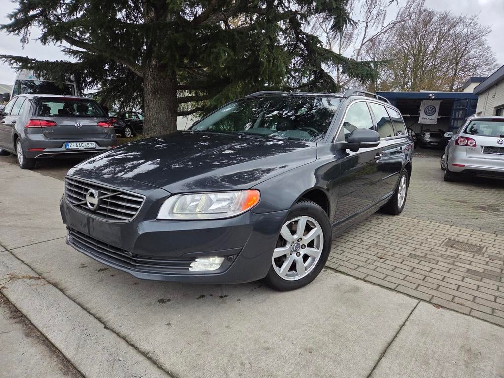 Volvo V70 benzine automaat 2014, Auto's, Volvo, USB, Euro 6, Bedrijf, Zilver of Grijs