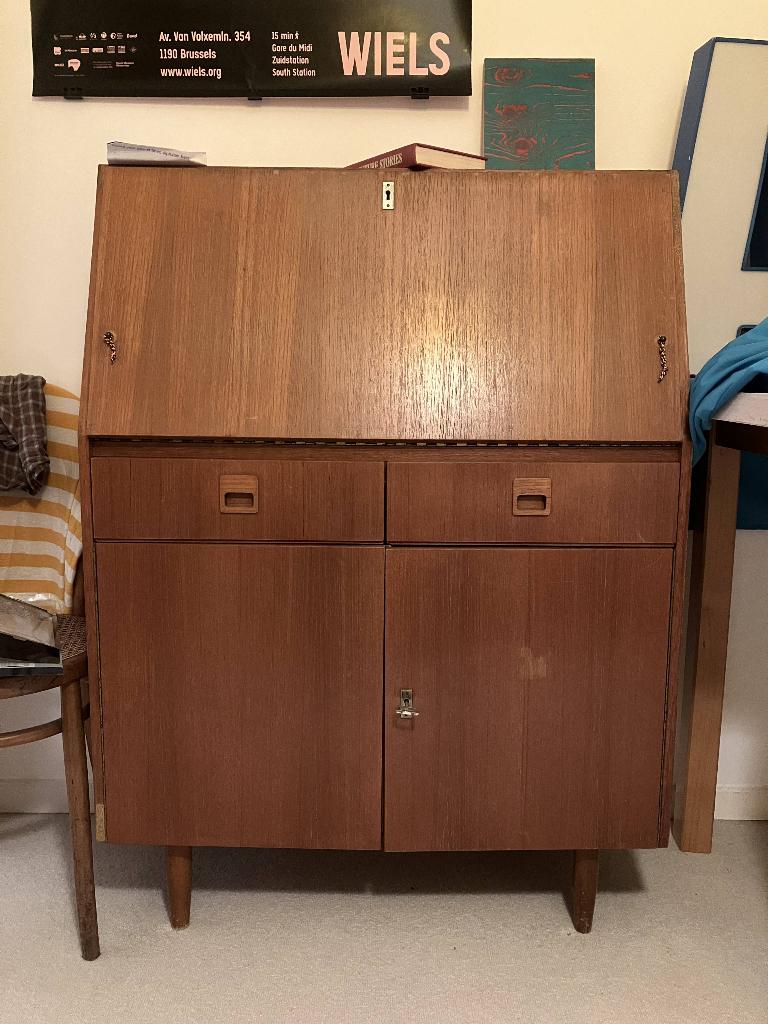 Secrétaire / Armoire / Bureau vintage, Maison & Meubles, Enlèvement, Utilisé, Scandinave