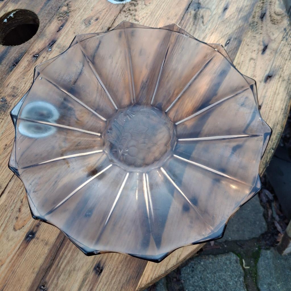 Luxval vintage coupe a fruits.   Ambre, Antiquités & Art, Enlèvement ou Envoi