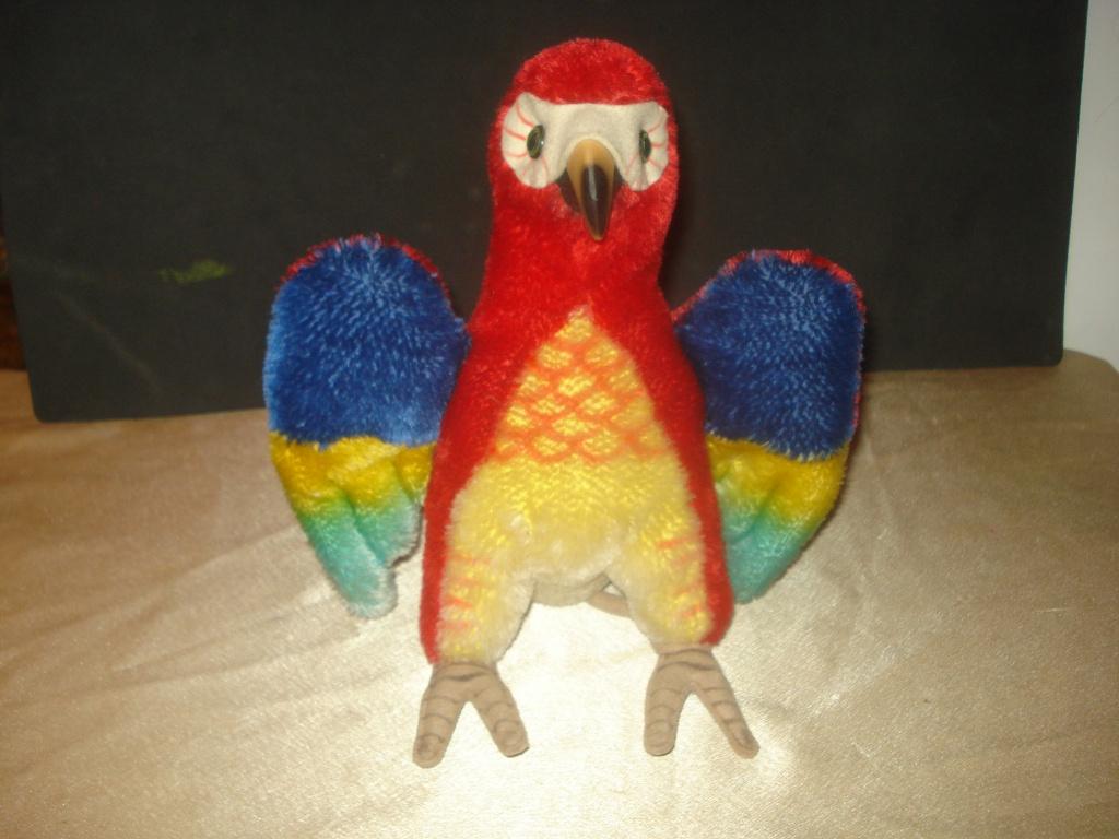 STEIFF Ancien Perroquet Lora 26 x 26cm An 1960 Très Bon Etat, Collections, Ours & Peluches, Enlèvement ou Envoi, Comme neuf, Autres types