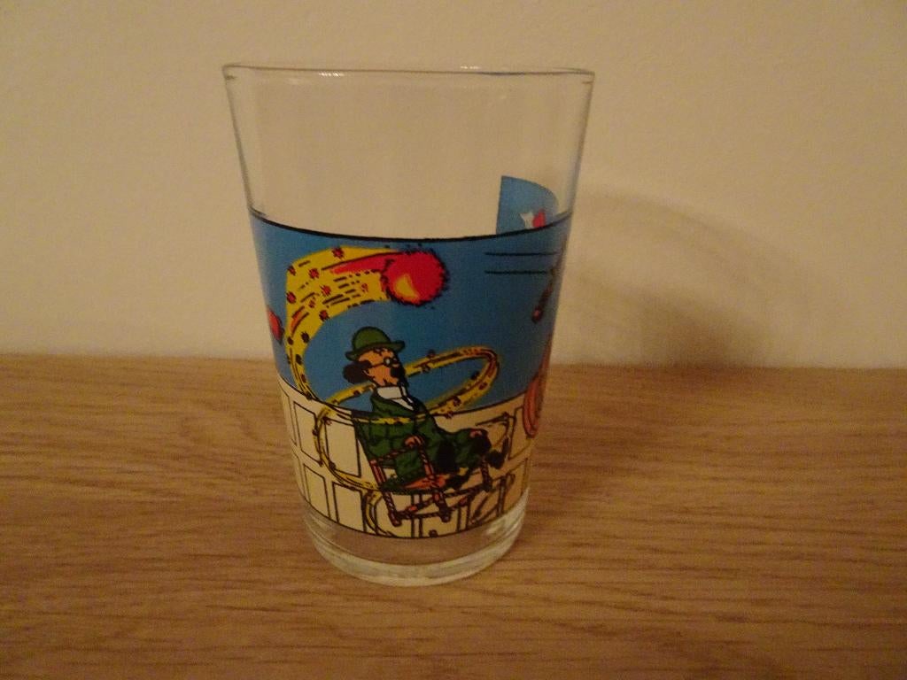 Kuifje Lombard-glas - Professor Tournesol, Ophalen of Verzenden, Kuifje, Zo goed als nieuw, Gebruiksvoorwerp