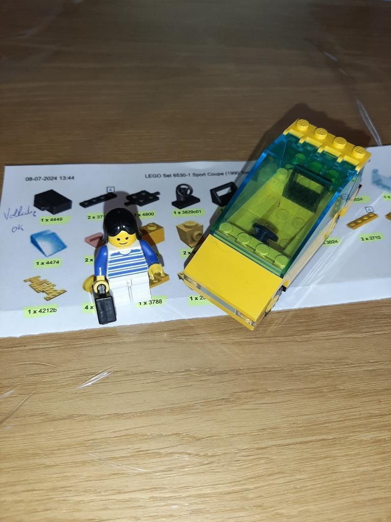 Lego set 6530 Sport Coupe (City Car), Ophalen of Verzenden, Gebruikt, Complete set, Lego