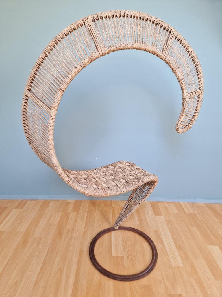 Vraagteken fauteuil, Tom Dixon, jaren 80, Ophalen, Gebruikt, Metaal, Vintage