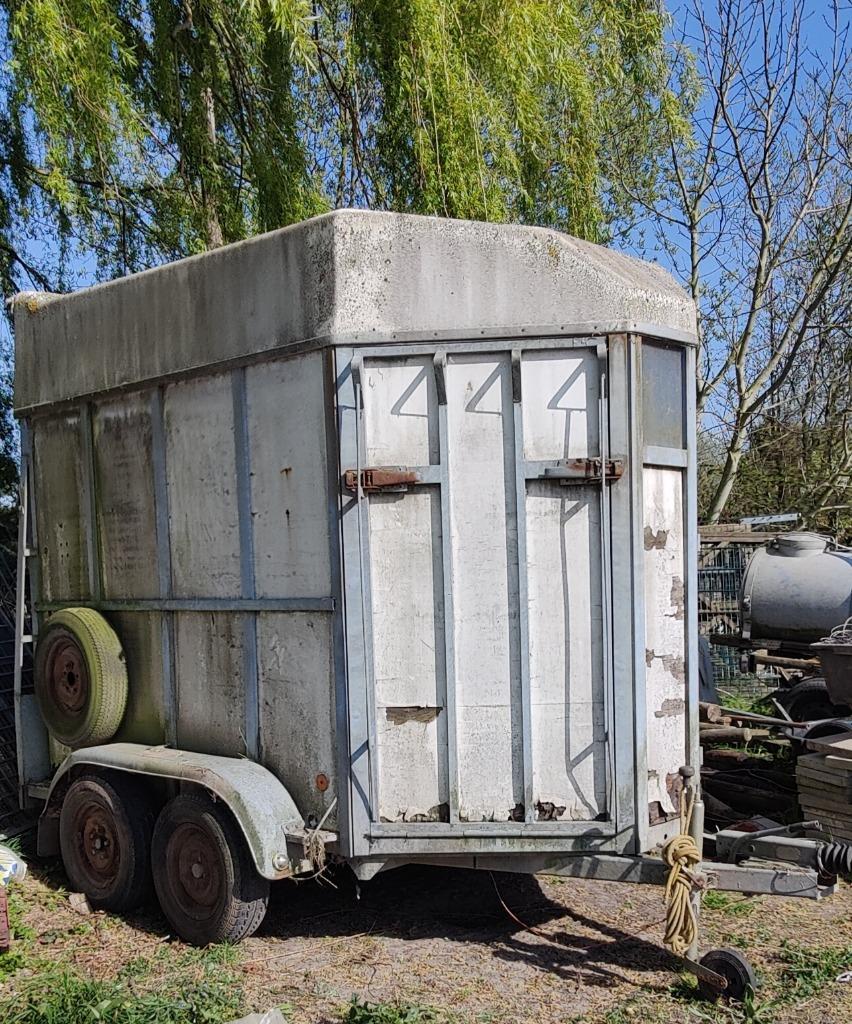 Aanhangwagen voor 2 paarden, Enlèvement, Utilisé, Autres matériaux, Remorque 2 chevaux