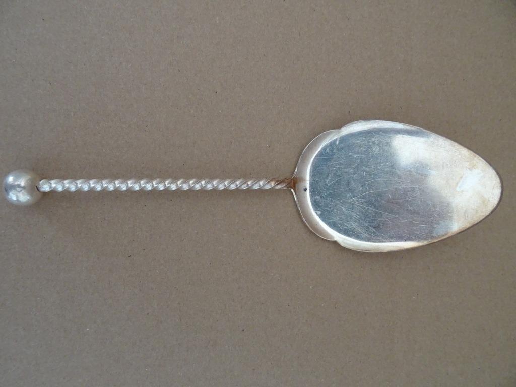 Cuillère à tarte antique Cuillère à gâteau en métal argenté, Enlèvement ou Envoi