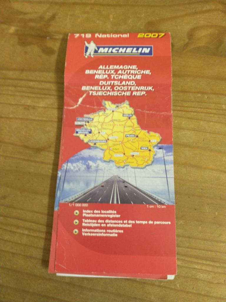 Michelin 719 National 2007 - Duitsland, Benelux, Oostenrijk,, Gelezen, Michelin, Ophalen of Verzenden, Reisgids of -boek
