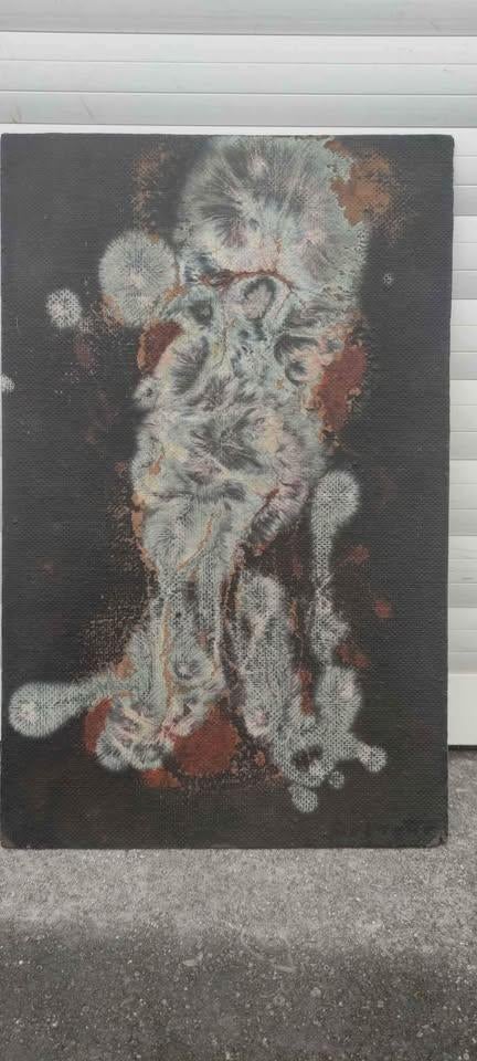 Huile sur panneau de Marcel delmotte, Antiquités & Art, Enlèvement ou Envoi