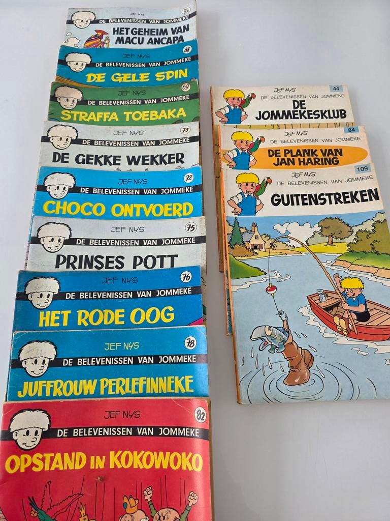 Strips Jommeke!, Boeken, Ophalen