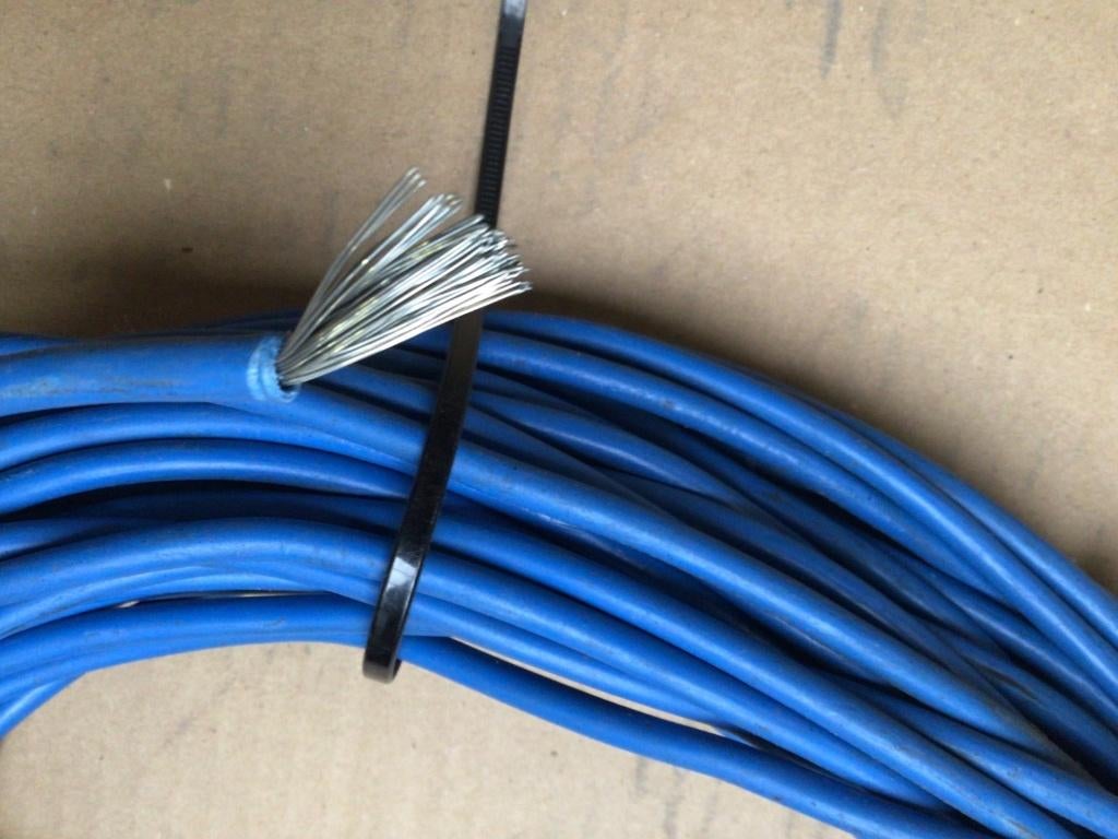 Cable électrique souple Bleu 10mm2, Bricolage & Construction, Enlèvement, Neuf, Câble ou Fil électrique