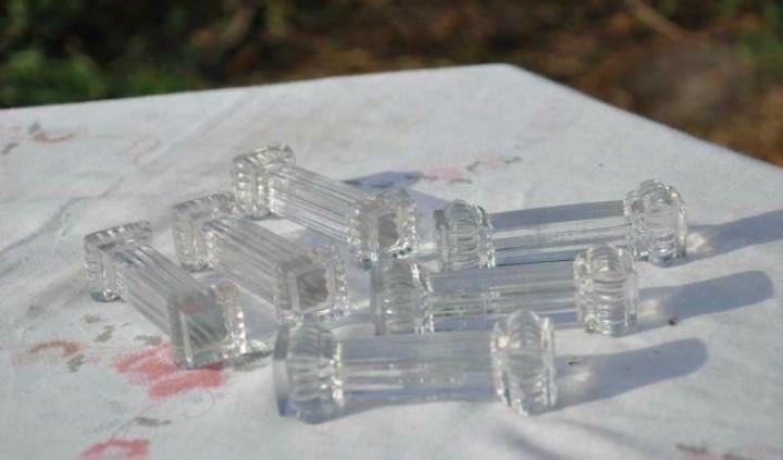 § 6 porte couvert en verre forme colonne, Antiquités & Art, Enlèvement ou Envoi