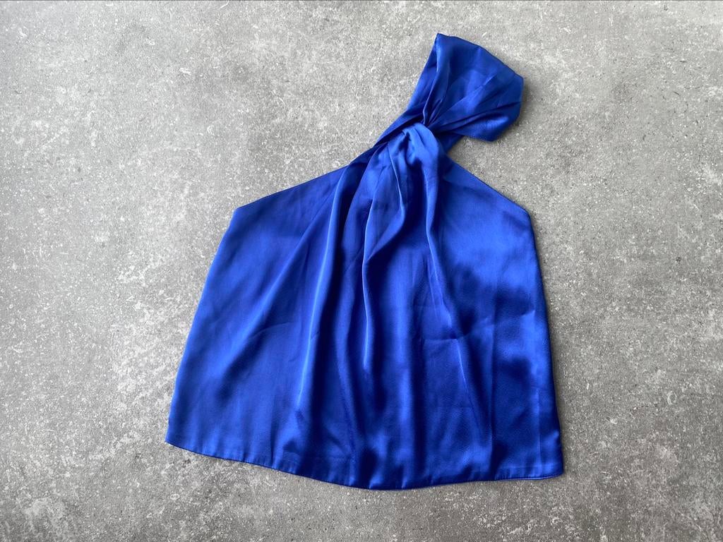 NA-KD blauw kobaltblauw asymmetrisch topje nieuw maat 36 / S, Ophalen of Verzenden