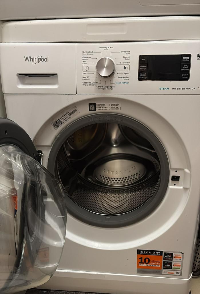 Wasmachine +droogkast, Ophalen, Zo goed als nieuw