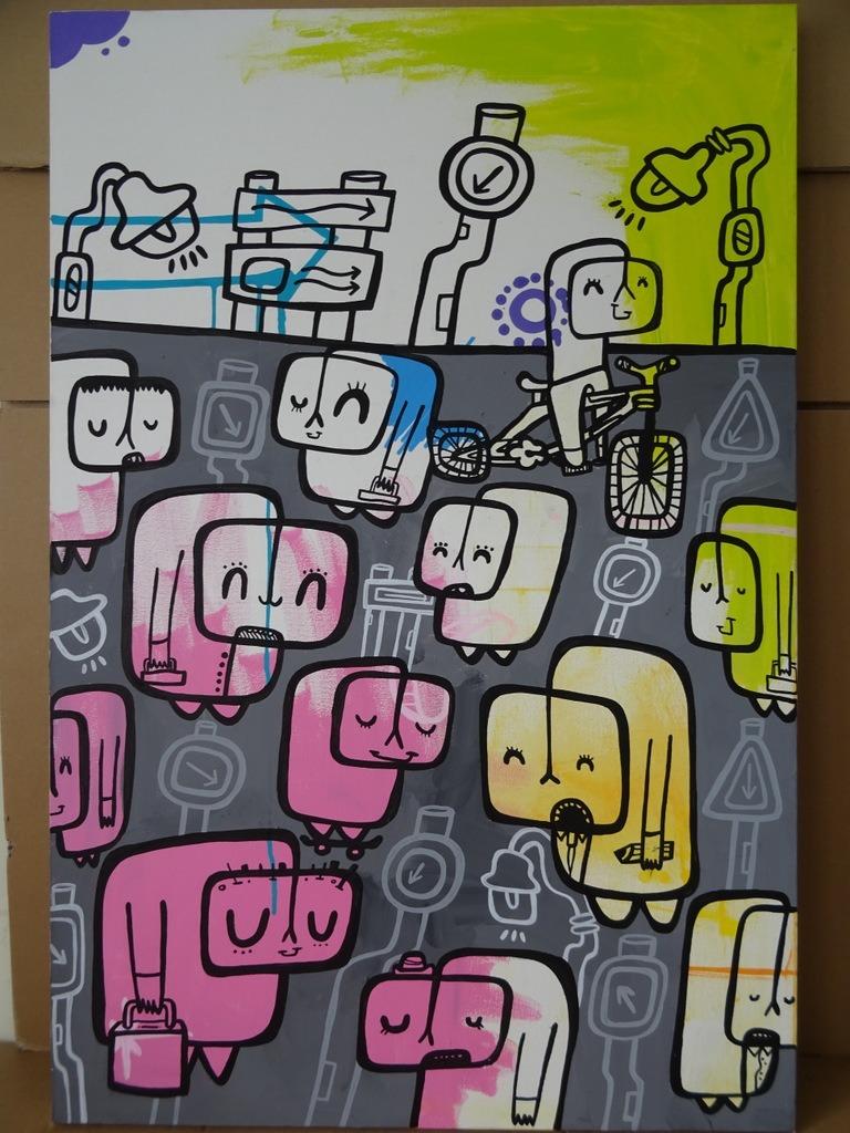 Peinture Kev Munday Tutti Fruité Kev Munday peinture 2016, Enlèvement ou Envoi