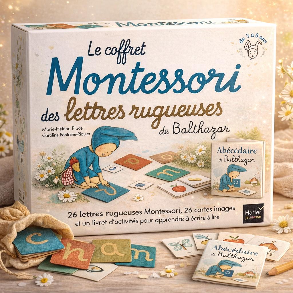 Le coffret Montessori les lettres rugueuses, Livres, Livres pour enfants | 4 ans et plus, Neuf, Enlèvement