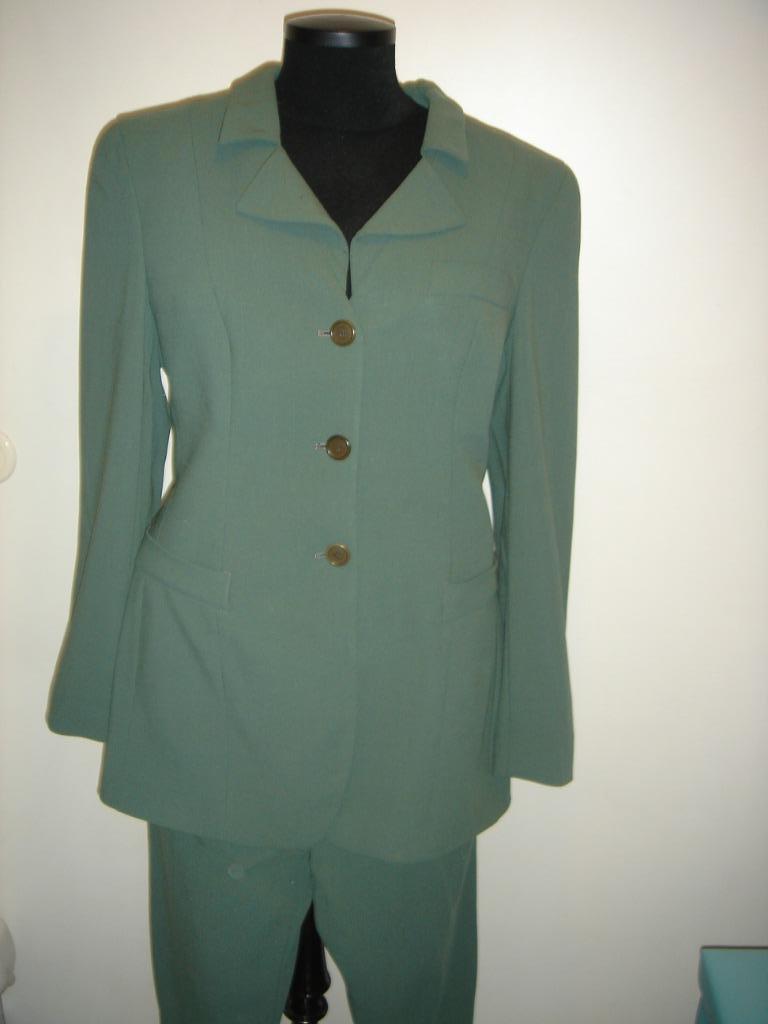 Armani tweedelig pak, Kostuum of Pak, Maat 42/44 (L), Zo goed als nieuw, Groen