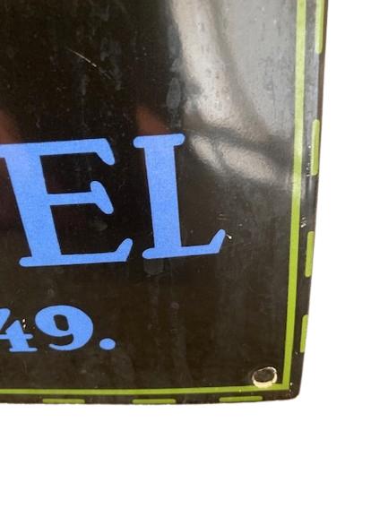 Emaillebord 'Kau Tabak' - Grimm & Triepel', Verzamelen, Reclamebord, Gebruikt, -, -