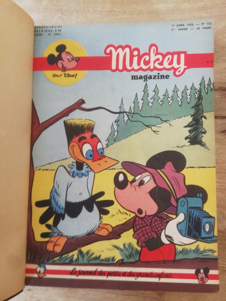 Walt Disney Mickey Magazine 1953, couverture rigide, Livres, Enlèvement ou Envoi, Utilisé